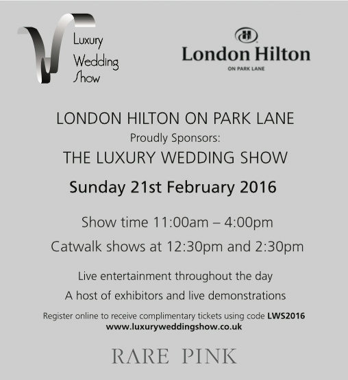 luxury wedding show london hilton park lane