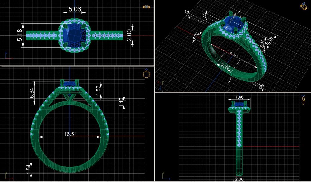 3d cad ring design