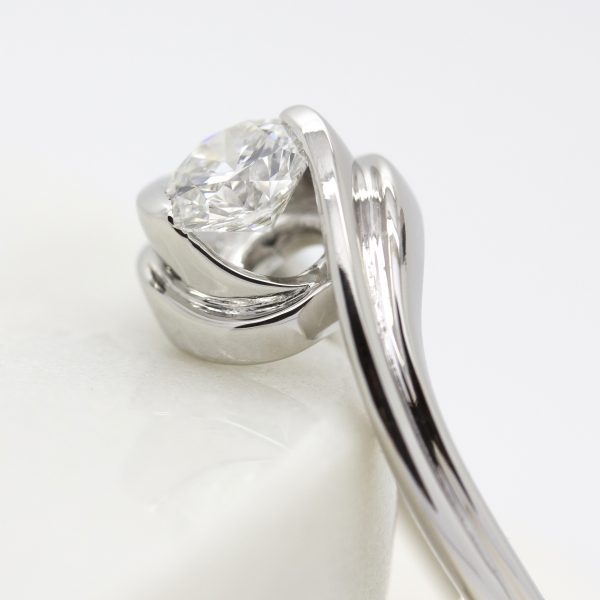 tension set engagement ring